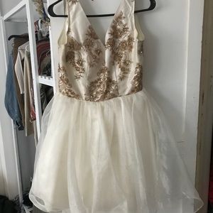 Beautiful white satin dress